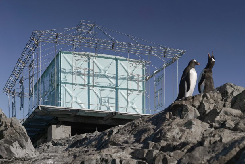 Ukrainian home in Antartica