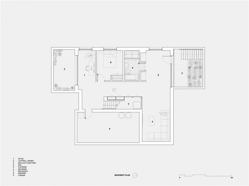 Basement floor plan