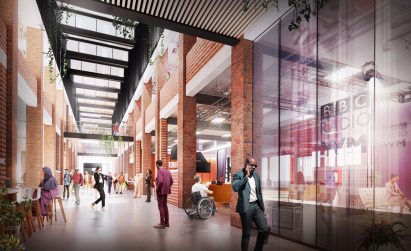 People inside former Typhoo factory