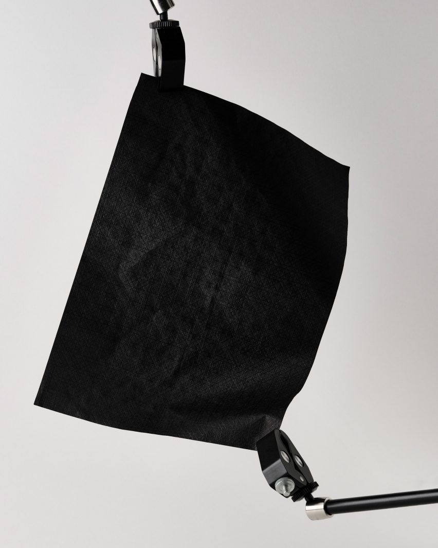 Black biomaterial by Jen Keane