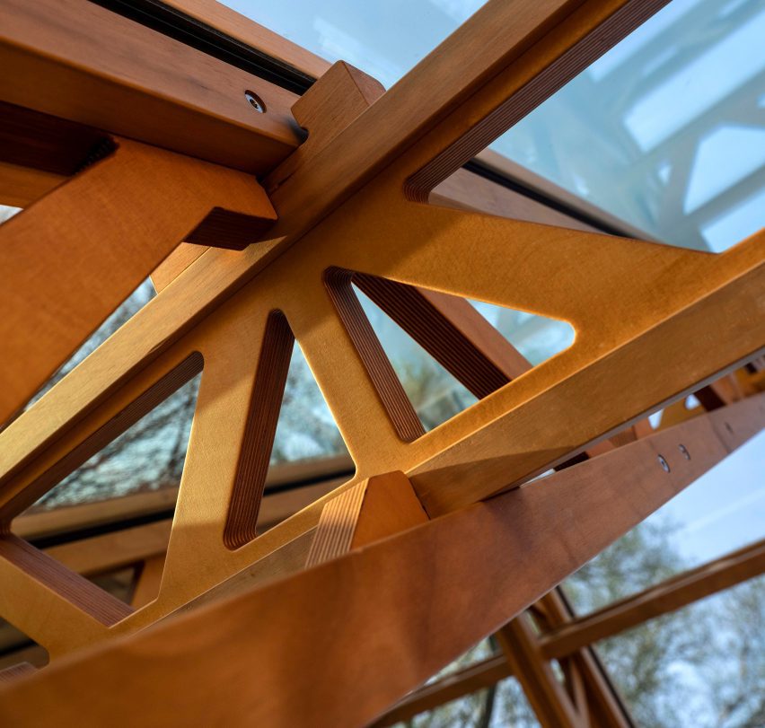 Interior of Cabin Anna in the Netherlands by Caspar Schols