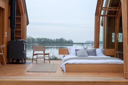 Open interior of Cabin Anna by Caspar Schols