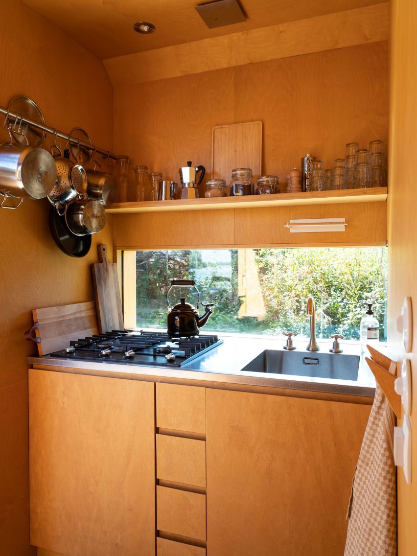Interior of Cabin Anna in the Netherlands by Caspar Schols