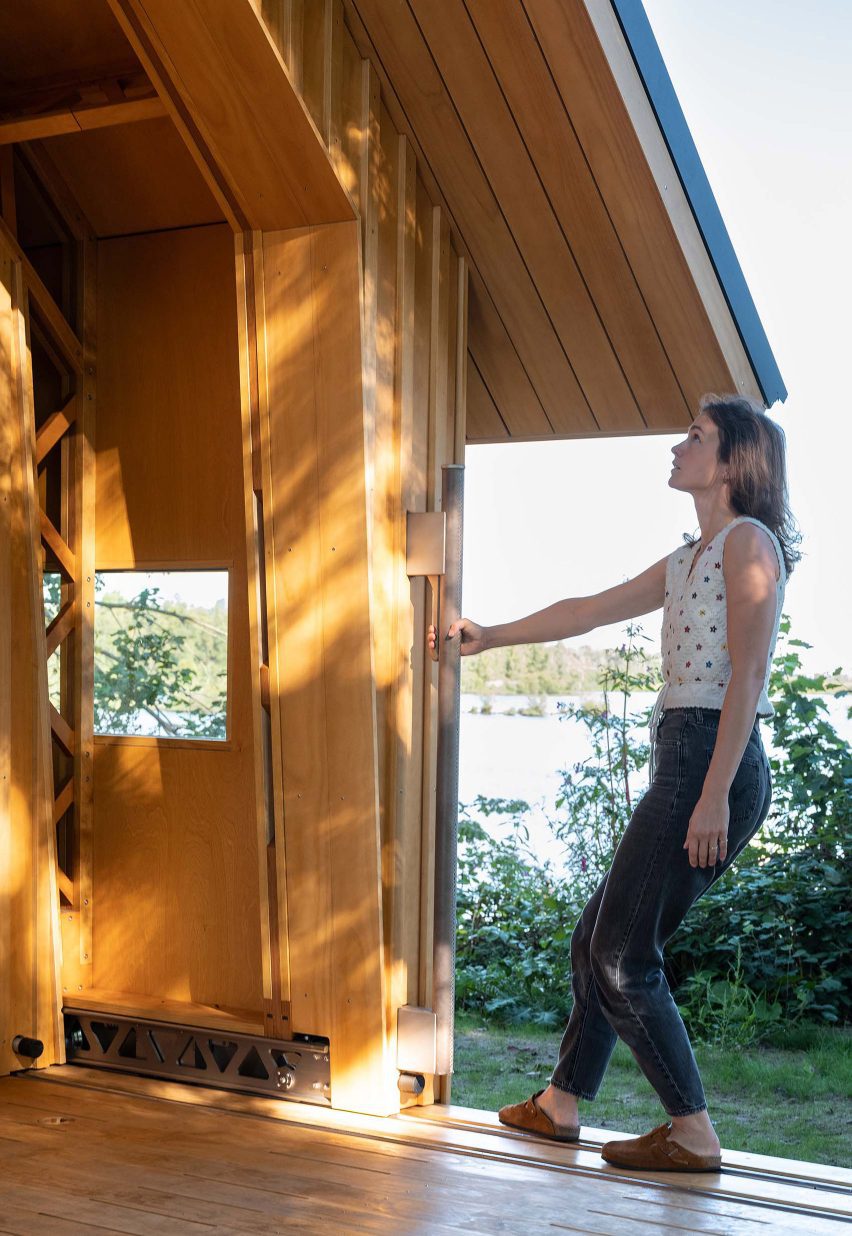 Interior of Cabin Anna in the Netherlands by Caspar Schols