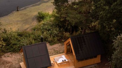 Aerial view of Cabin Anna in the Netherlands by Caspar Schols