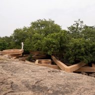 Exterior of Chuzhi house in India by Wallmakers
