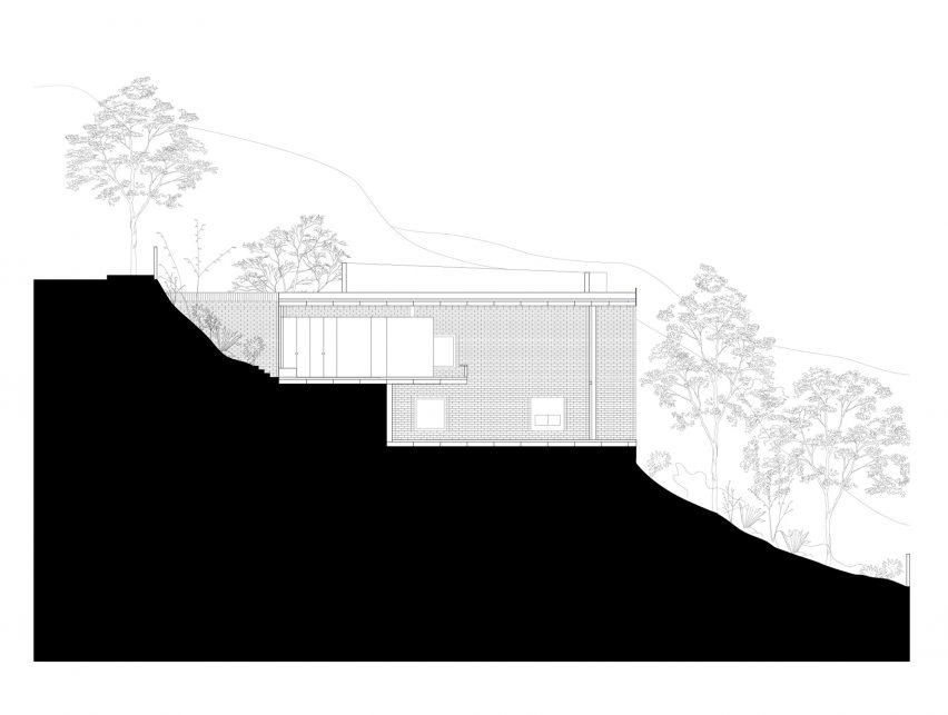 Section of Casa Dosmurs by Mesura