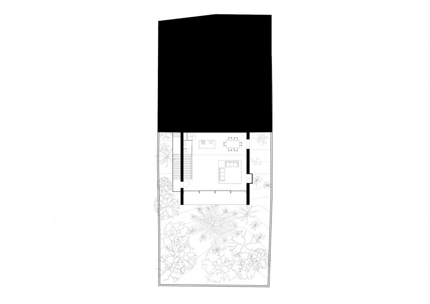 First floor plan of Casa Dosmurs by Mesura