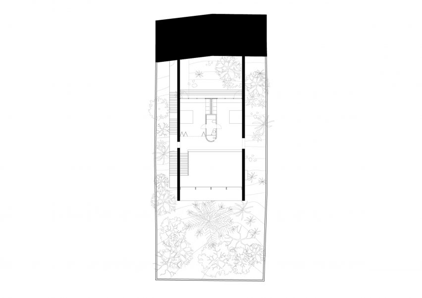 Ground floor plan of Casa Dosmurs by Mesura