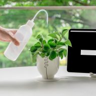 Moisture-sensing ceramic pot