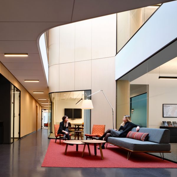 Skylight illuminating interior area of Lewis International Law Center