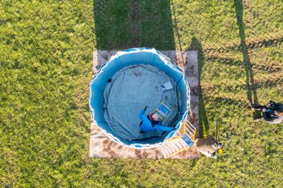 An aerial view of Deploy