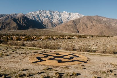 Desert installation basket weaving
