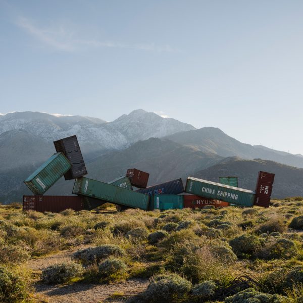 Train car pile up installation