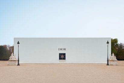 Exterior image of the Dior show venue