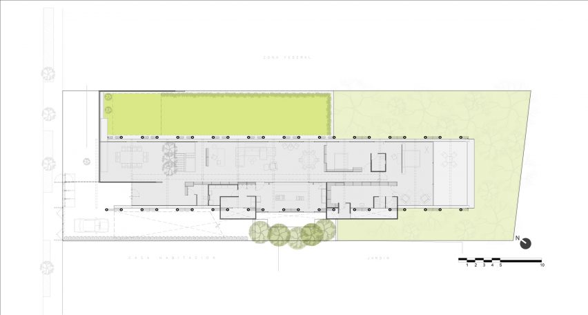 Ground floor plan of the CH73 House by LBR&A