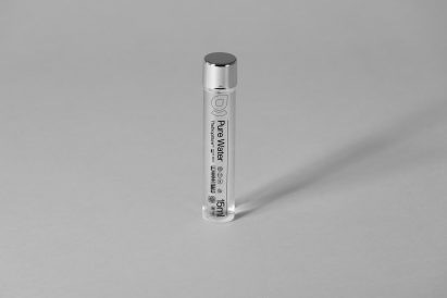 Clear water vial