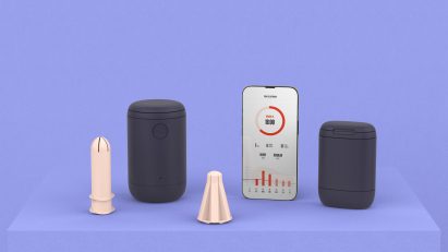 Set of period products including an applicator, a menstrual cup, a charger, a cleaner and an app