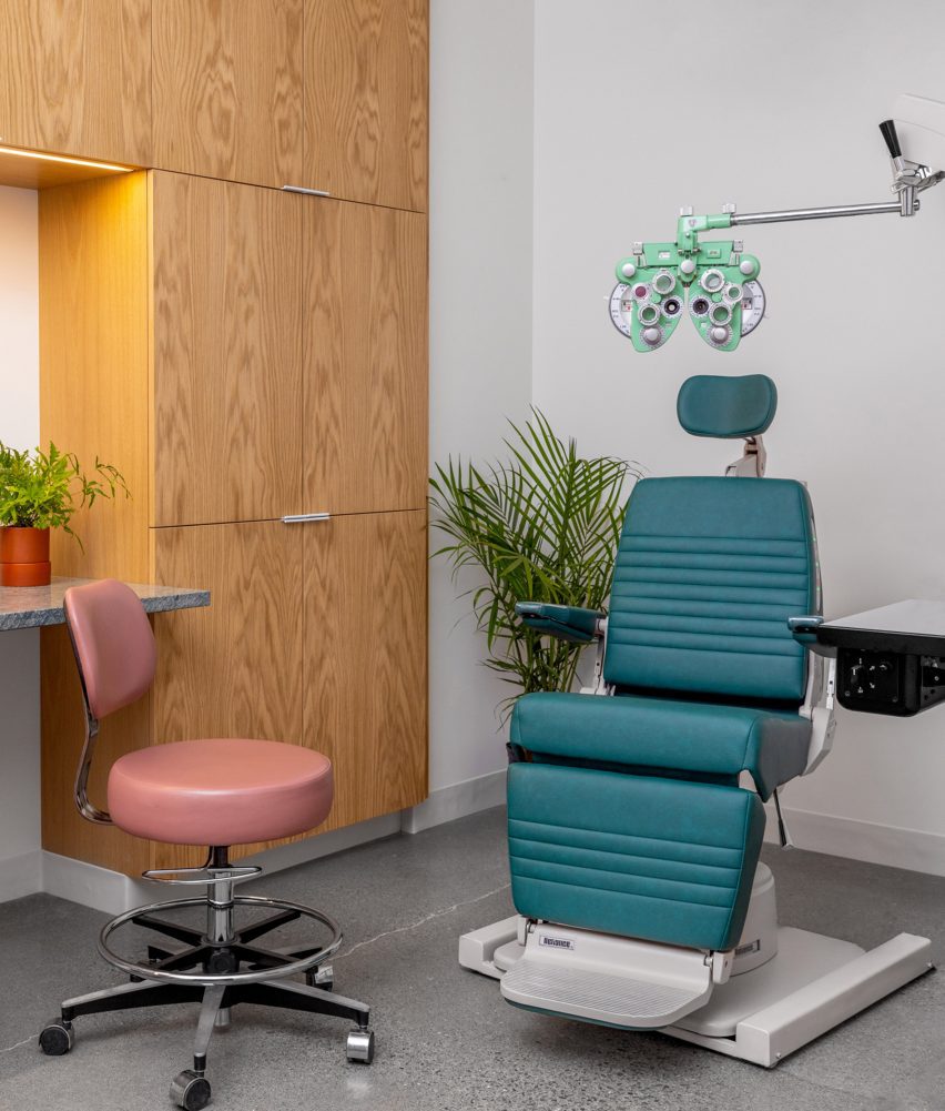 Exam room at Eye Eye