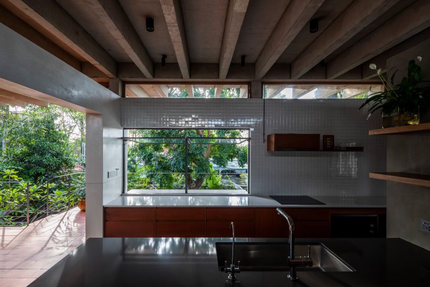 Interior of Floating House in Vietnam by SDA