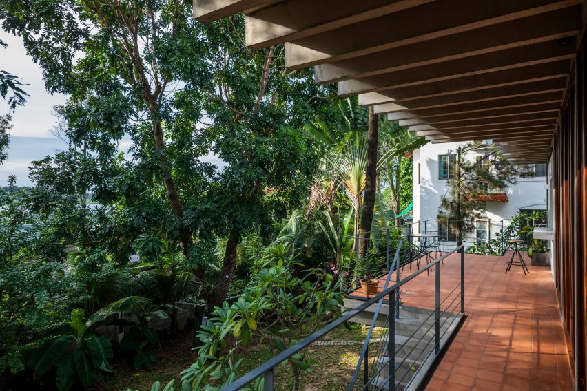 Exterior of Floating House in Vietnam by SDA