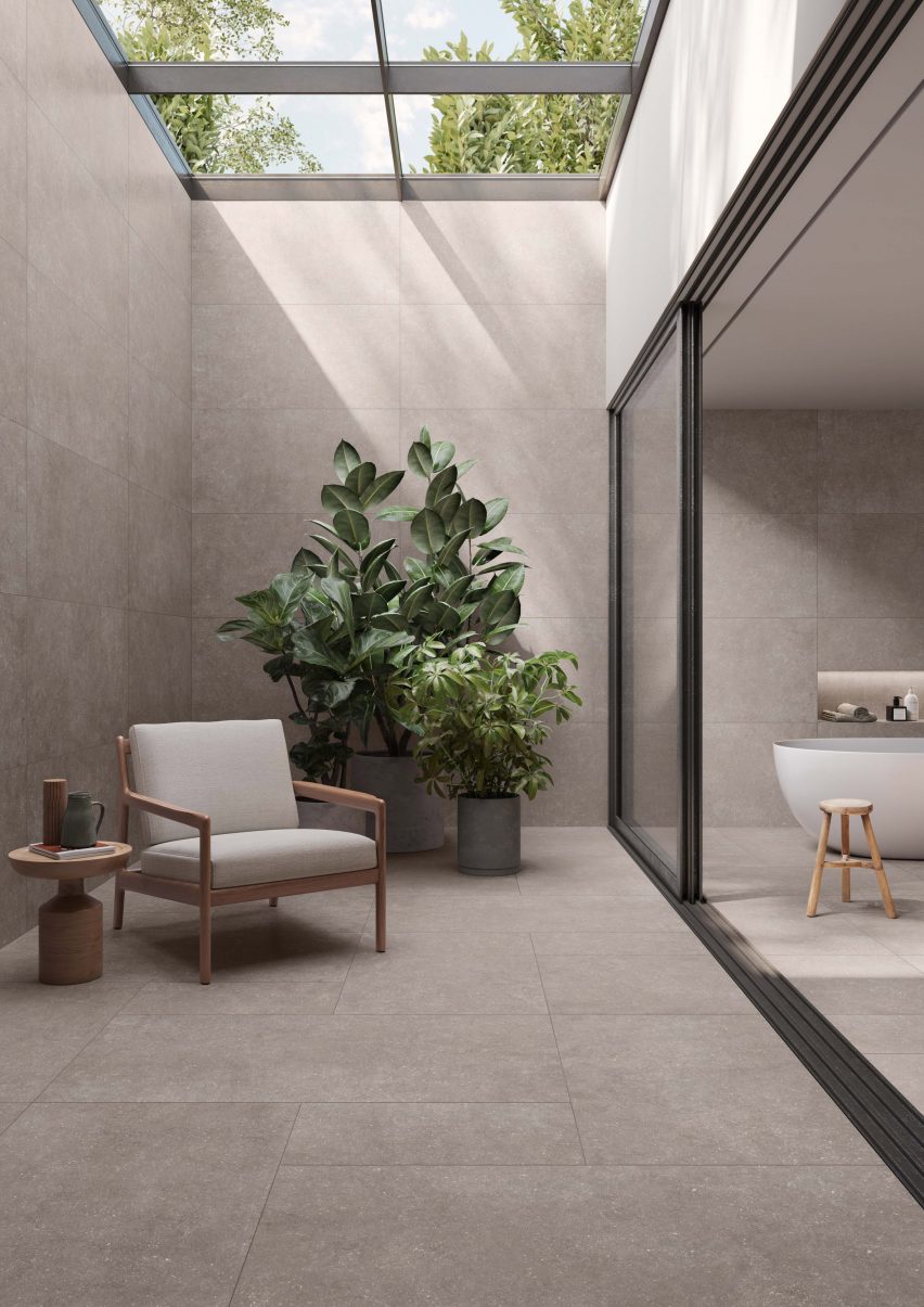 French Grey Stile collection tiles by Casalgrande Padana