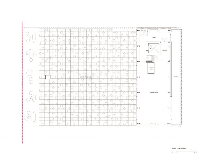 Ground floor plan of Sydney Plaza & Community Building