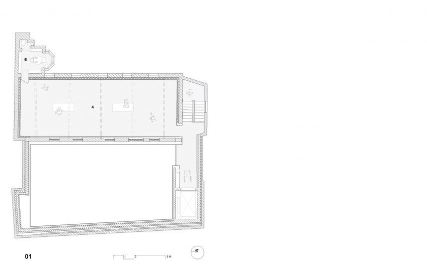 First floor plan of the Gilbert & George Centre
