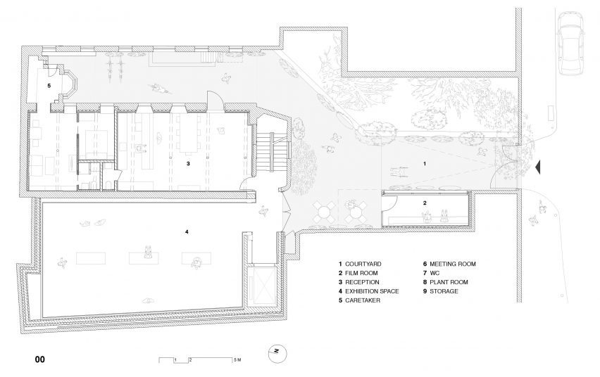 Ground floor plan of the Gilbert & George Centre