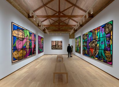 Interior image of a gallery space by SIRS Architects