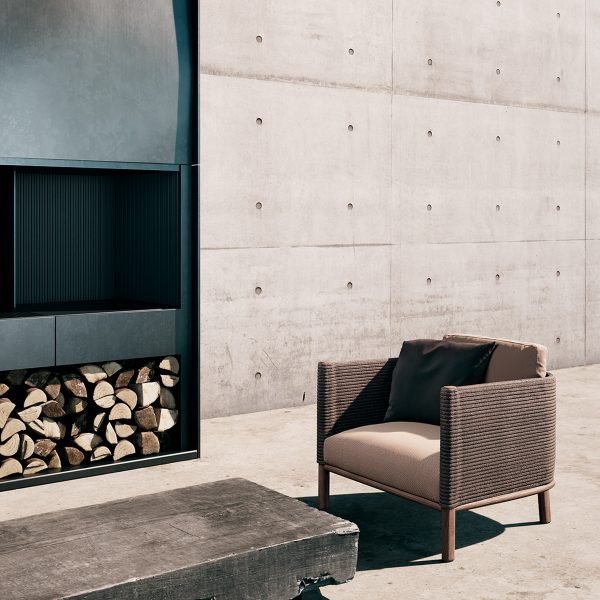 Brown armchair