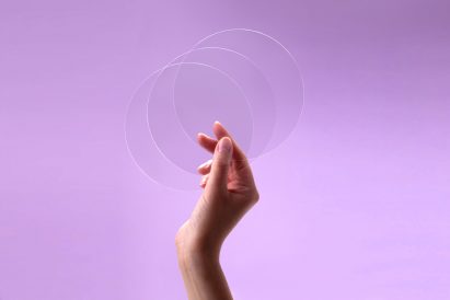 Circular sheets of biodegradable material developed by Tomorrow Machine