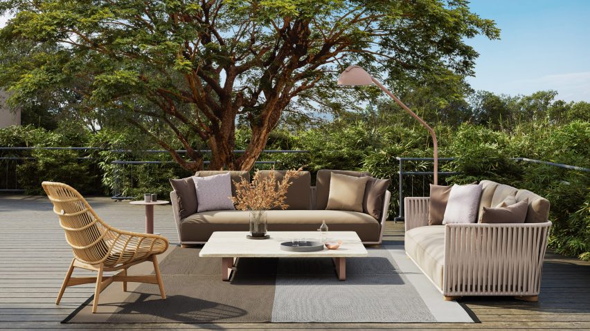 Collection of Grand Bitta seating by Rodolfo Dordoni for Kettal