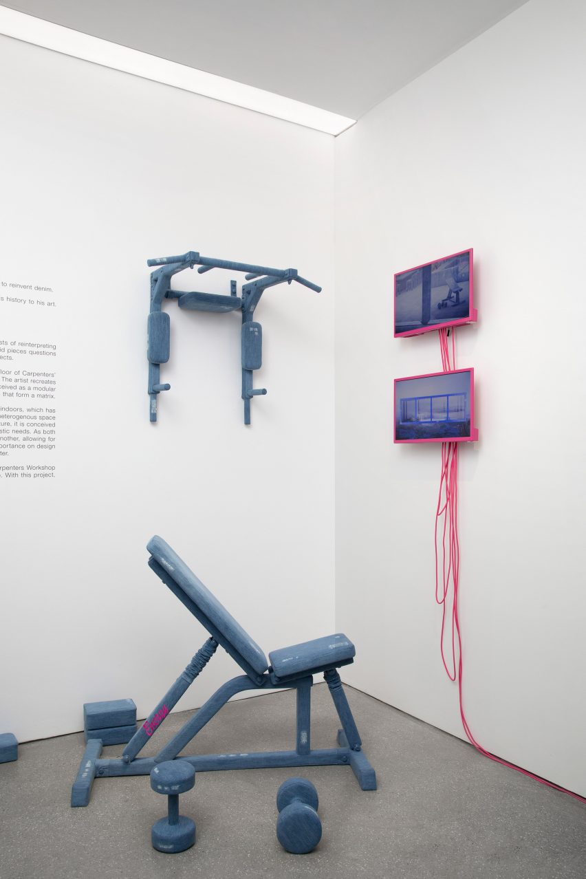 Denim exhibition by Harry Nuriev at Carpenters Workshop Gallery