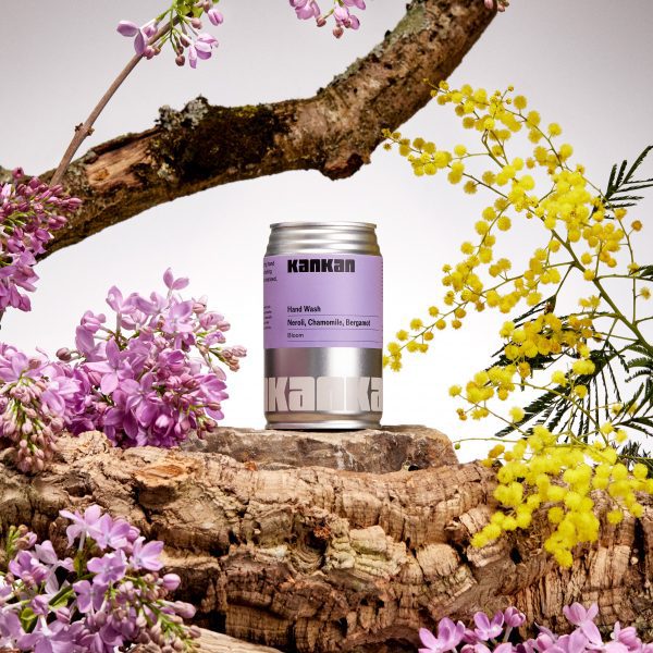 Kankan soap in a can in Bloom with branding by Two Times Elliott
