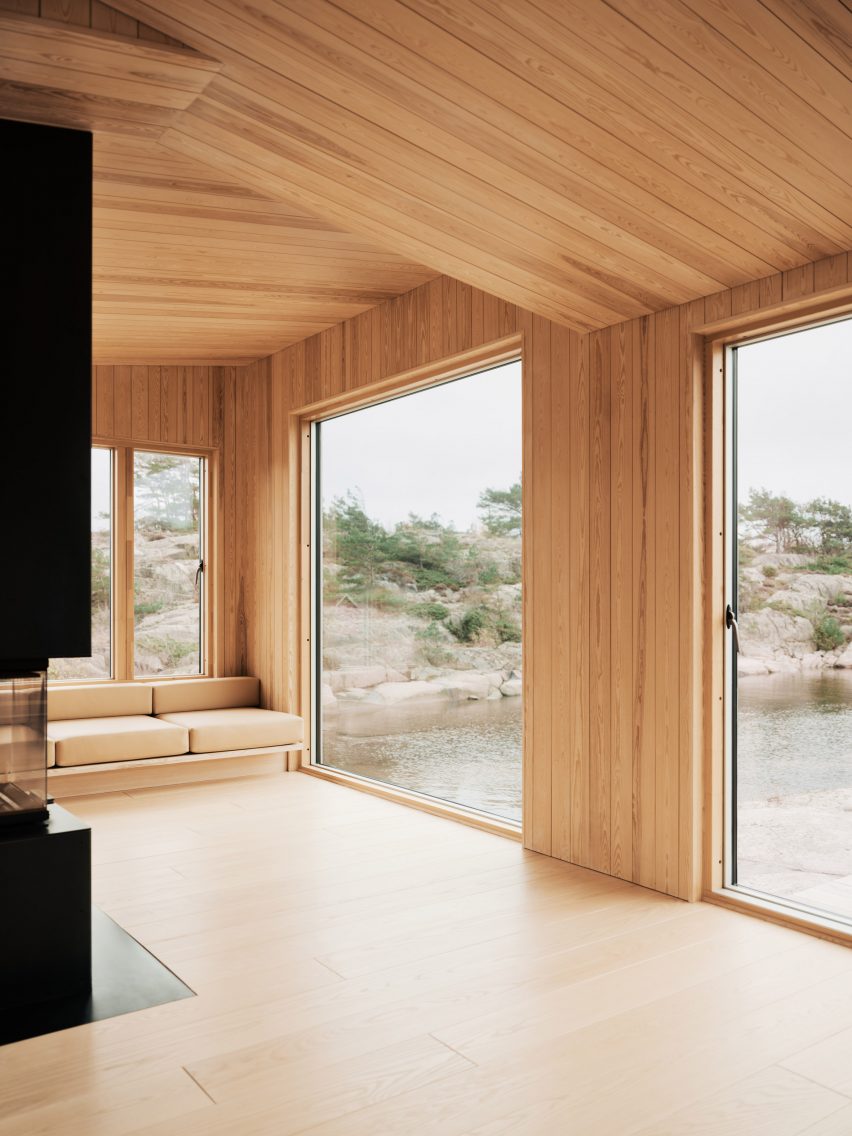 Interior of Kjerringholmen in Norway by Line Solgaard Arkitekter