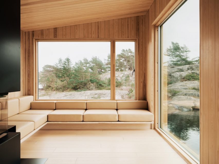 Interior of Kjerringholmen in Norway by Line Solgaard Arkitekter
