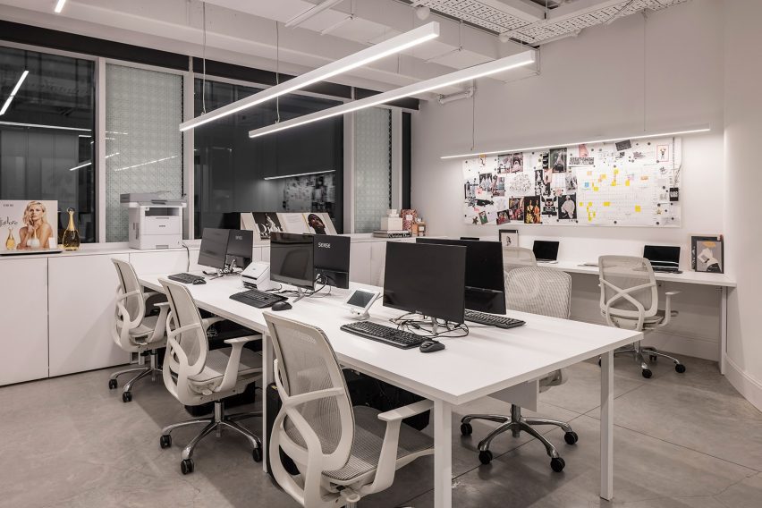 The interior of an office by KOT Architects