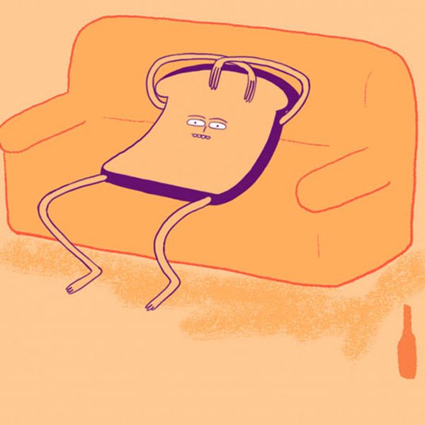 a bread-like animation character created by students at Central Saint Martins