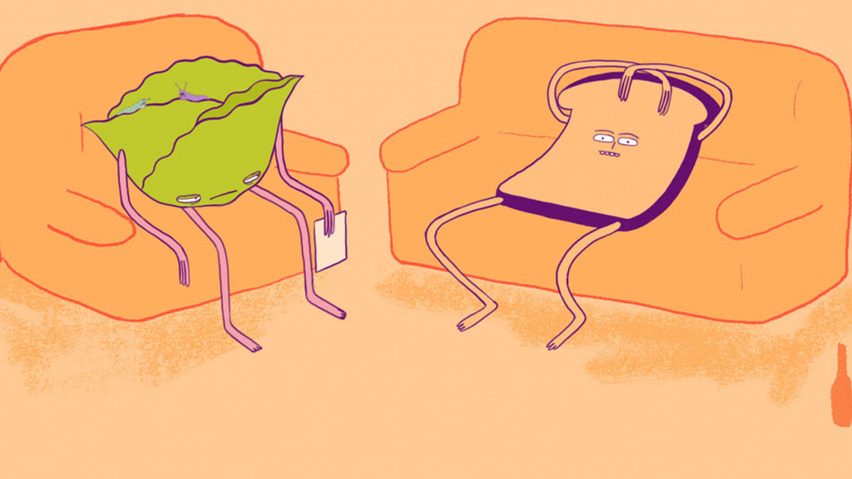a bread-like animation character created by students at Central Saint Martins