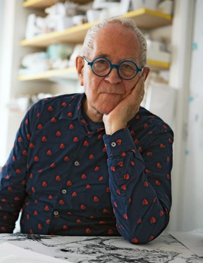 Architect Peter Cook is a contributor to the Blueprint Beijing exhibition