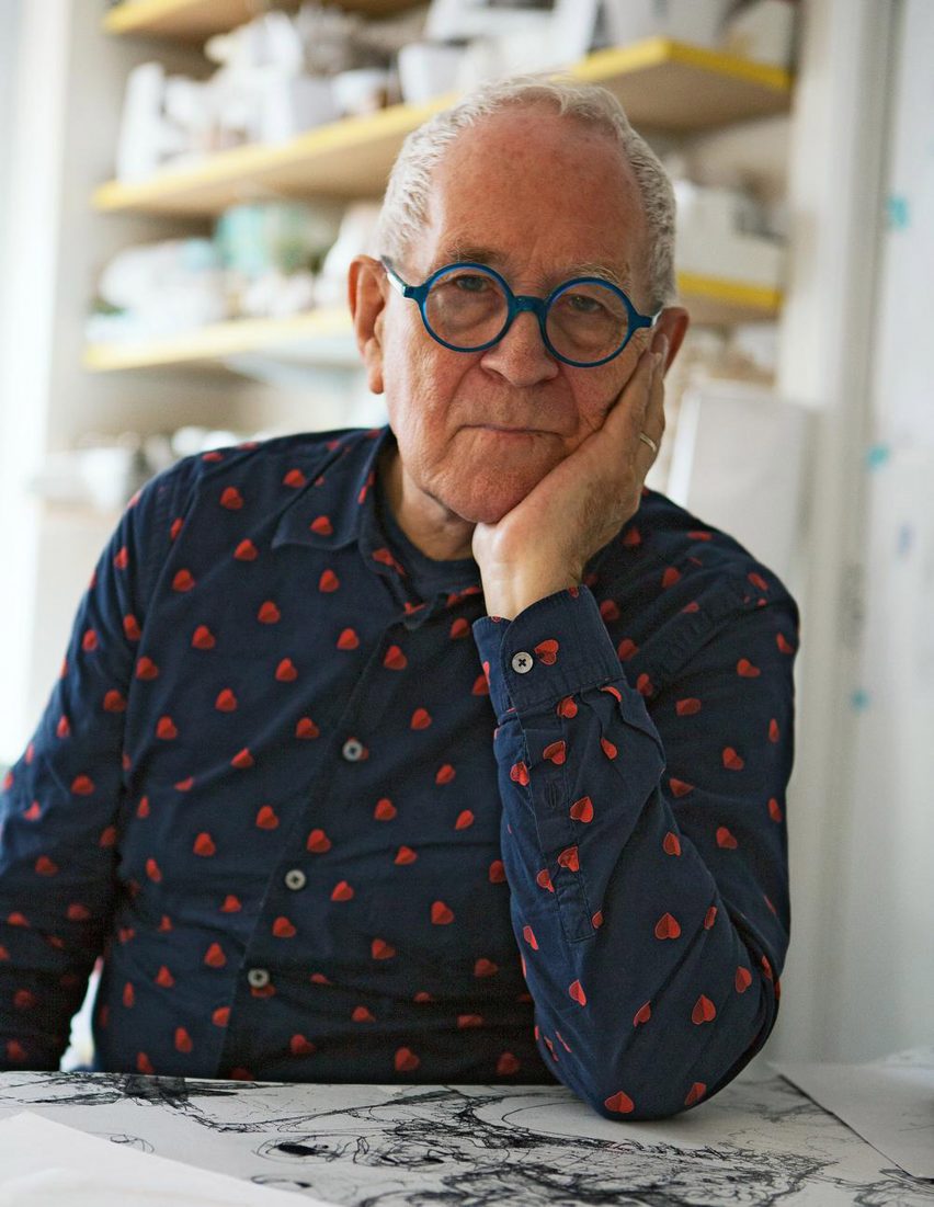 Architect Peter Cook is a contributor to the Blueprint Beijing exhibition