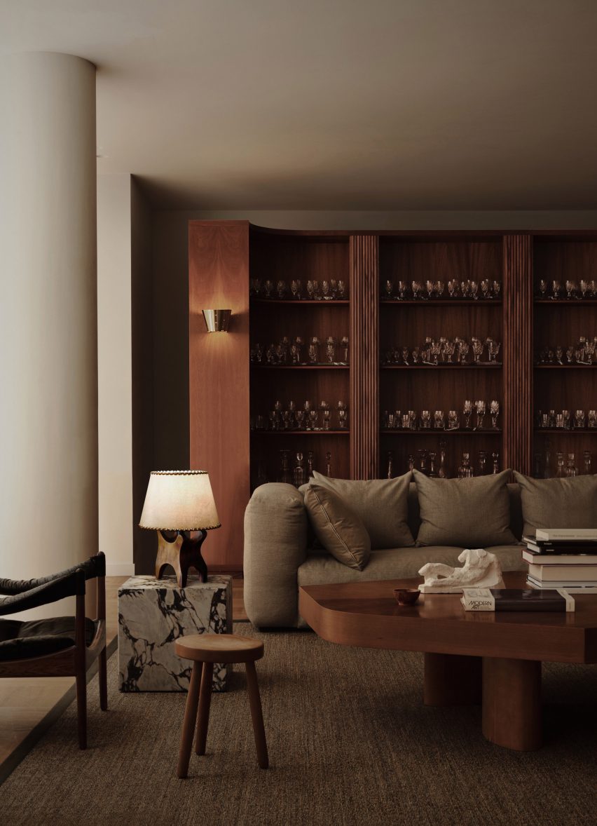 Wooden walls in Mayfair residence