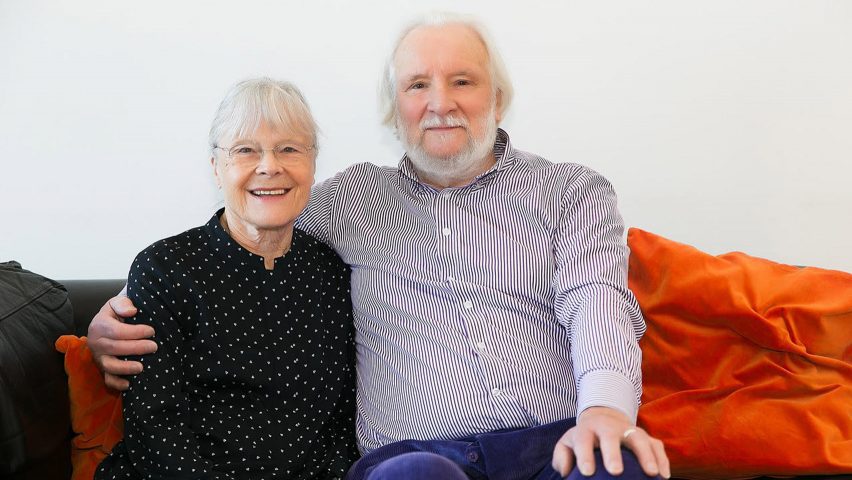 Portrait of Michael Wilford and his wife Angela