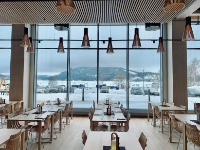 The interior of Mjøstårnet