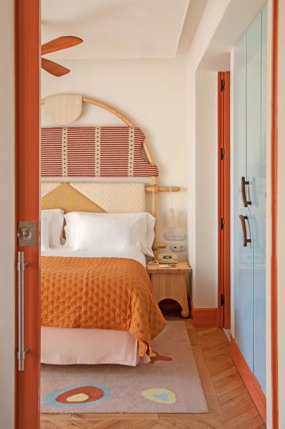 Bedroom of Ibiza hotel by Dorothée Meilichzon