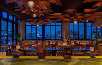 Rooftop Lilistar bar of Moxy Williamsburg hotel