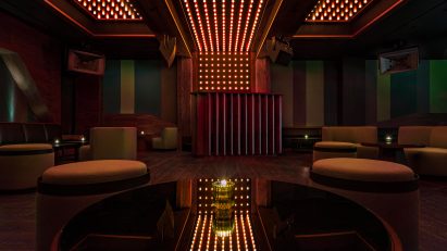 Jolene club inside Moxy Williamsburg hotel by Basile Studio