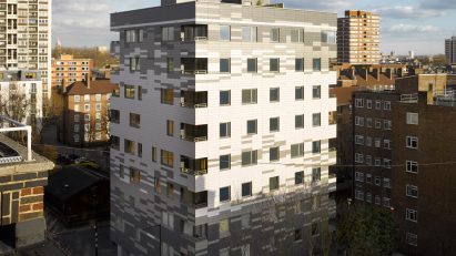 Exterior of Murray Grove by Waugh Thistleton