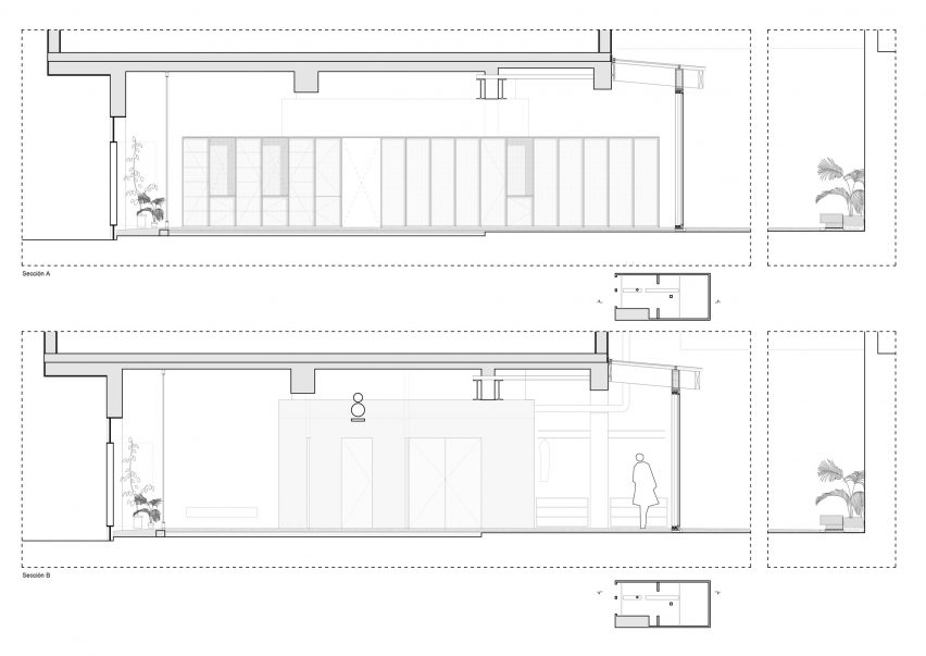 Floor plan of NZ10 Apartment in Spain by Auba Studio